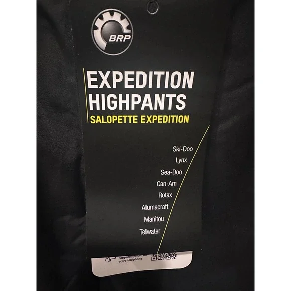 NEW BRP Ski-Doo Expedition Highpants Men XXL Bibs Black Snowmobile Bib Overalls - Picture 3 of 5